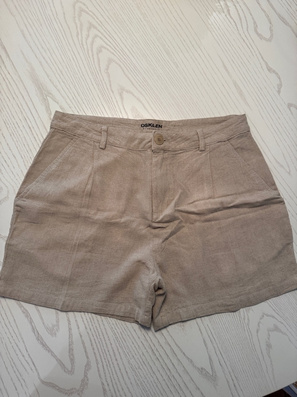 Men’s Osklen Tan Linen Shorts